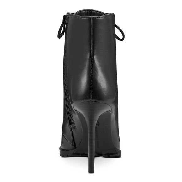 INC Womens Black Front Arch Support Florita Open Toe Stiletto Zip-Up Booties 5 M - Picture 2 of 4